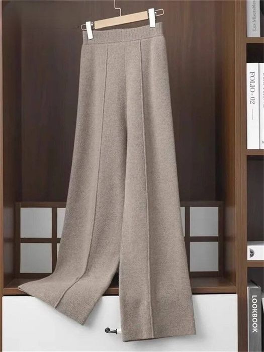 Жiночi теплi брюки палацо зi стрiлкою двостороння ангора