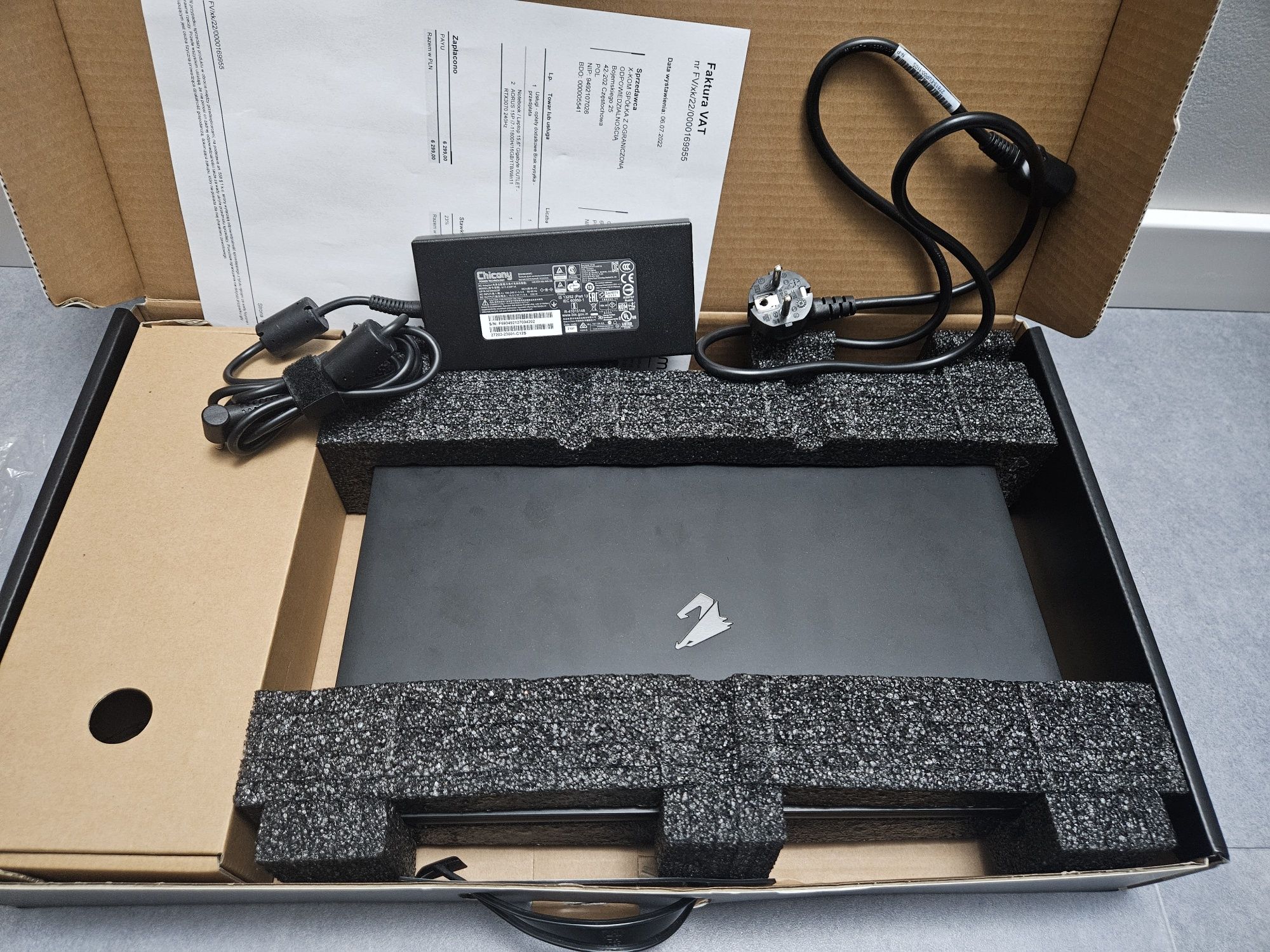 Laptop AORUS 15P GWARANCJA,i7-11800H 16GB/1TB win11 RTX3070/240Hz