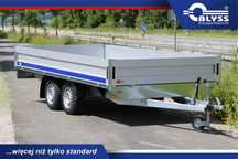 Blyss Vector III platforma 400x200  Przyczepa VECTOR 400 platforma 400x200 2700kg, burty Aluminiowe, 2 oś