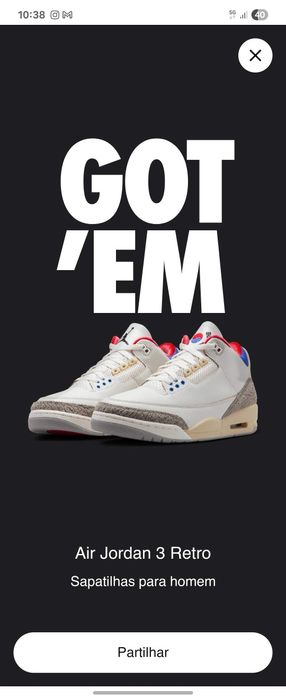 Nike Jordan Originais nunca usadas e raras com caixa e comprovativo
