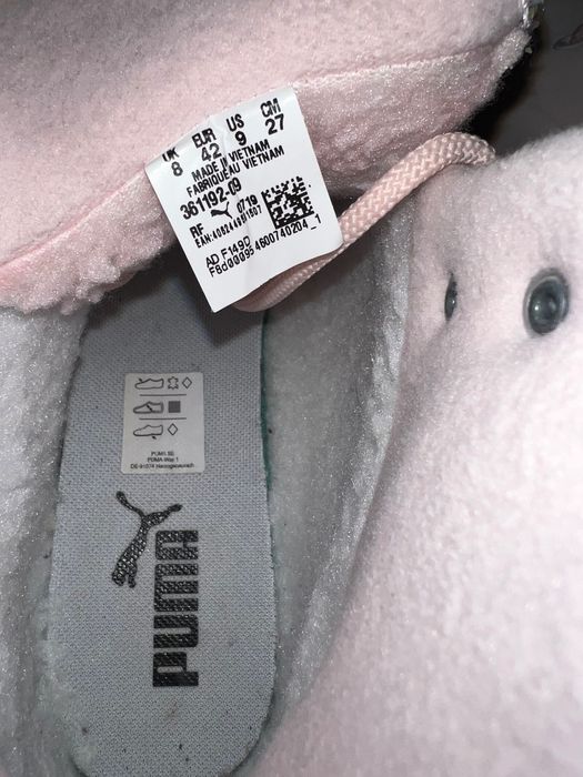 Зимові черевики Puma Desierto Fun Pink 42 термо кросівки високі 27 см