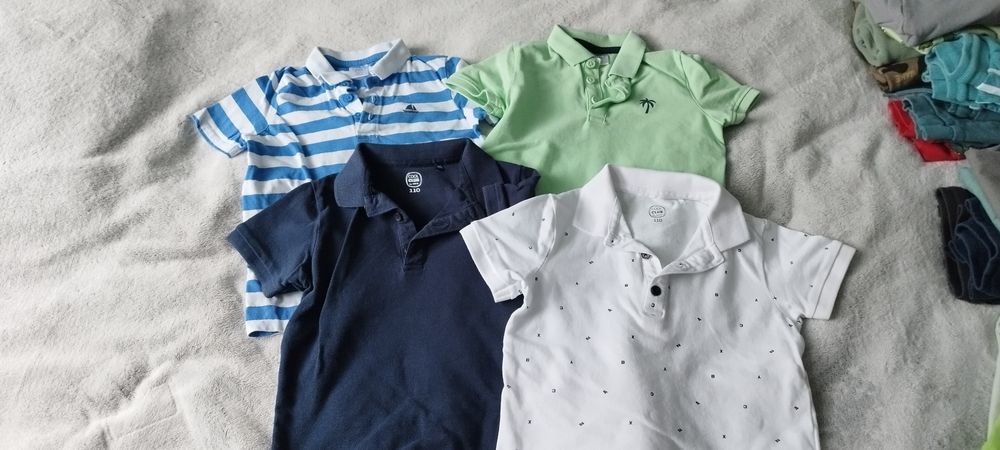 Zestaw ubrań r.110 dla chłopca H&M Smyk Coccodrillo itp.