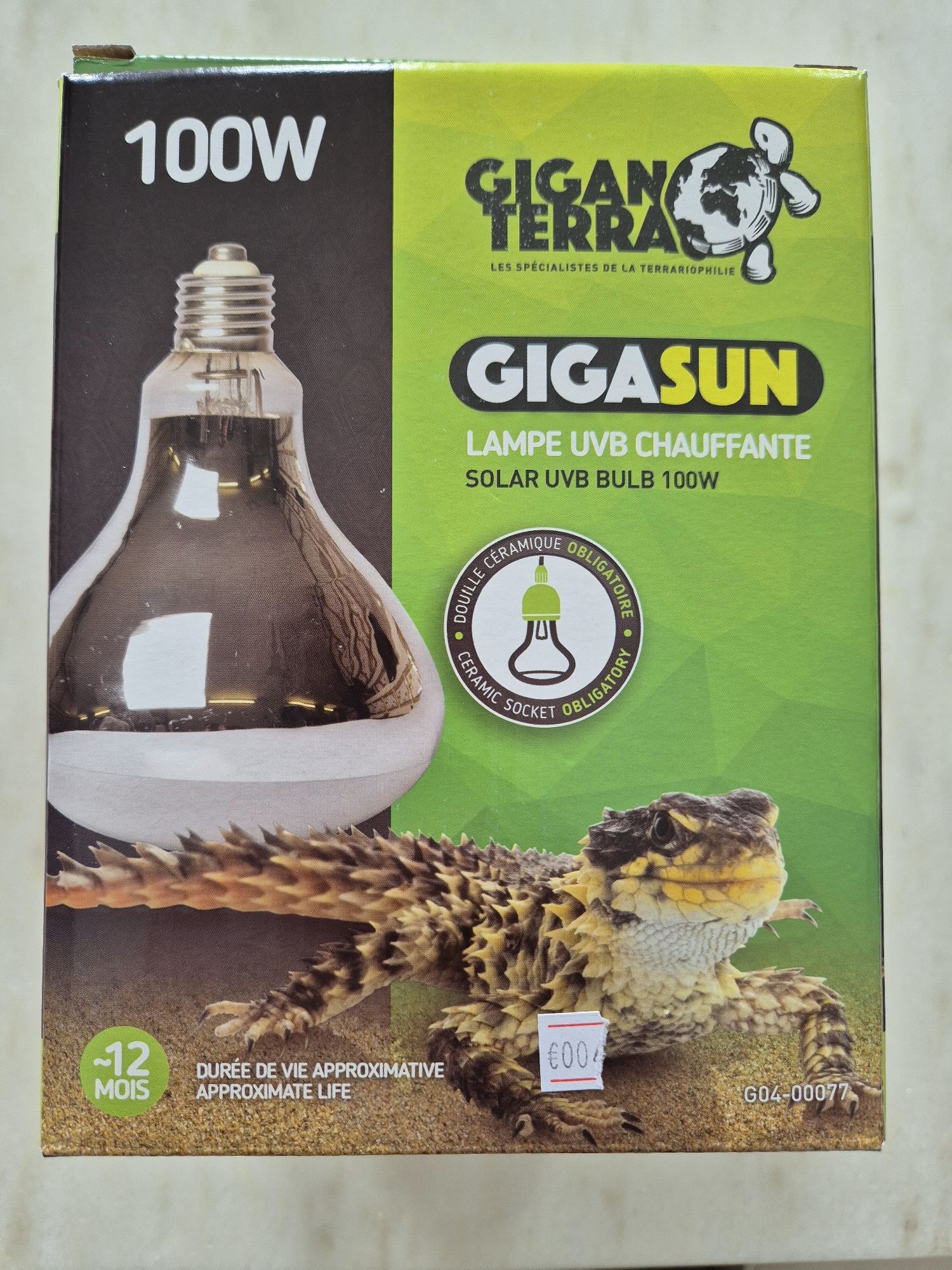 Lampada UVB GigaSun 100w - Nova