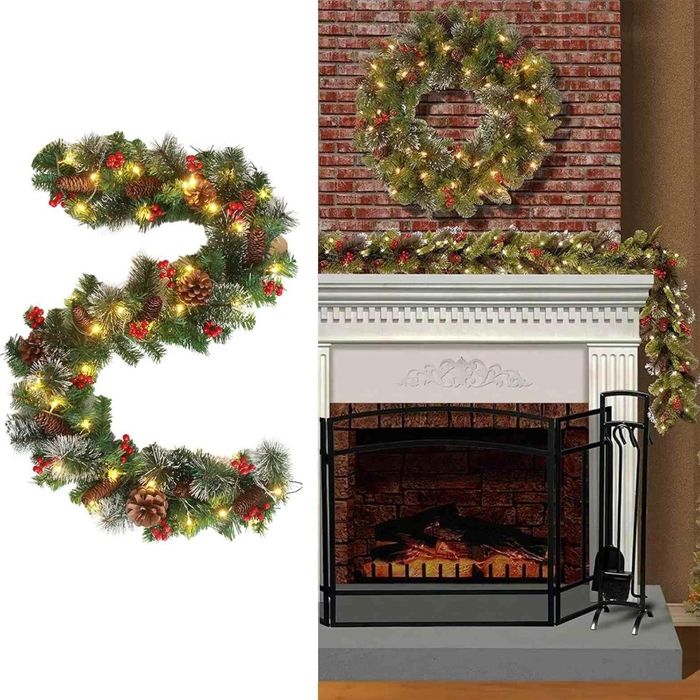 Girlanda świąteczna 270 cm PREMIUM 100 LED – naturalny efekt