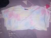 Top curto tie dye