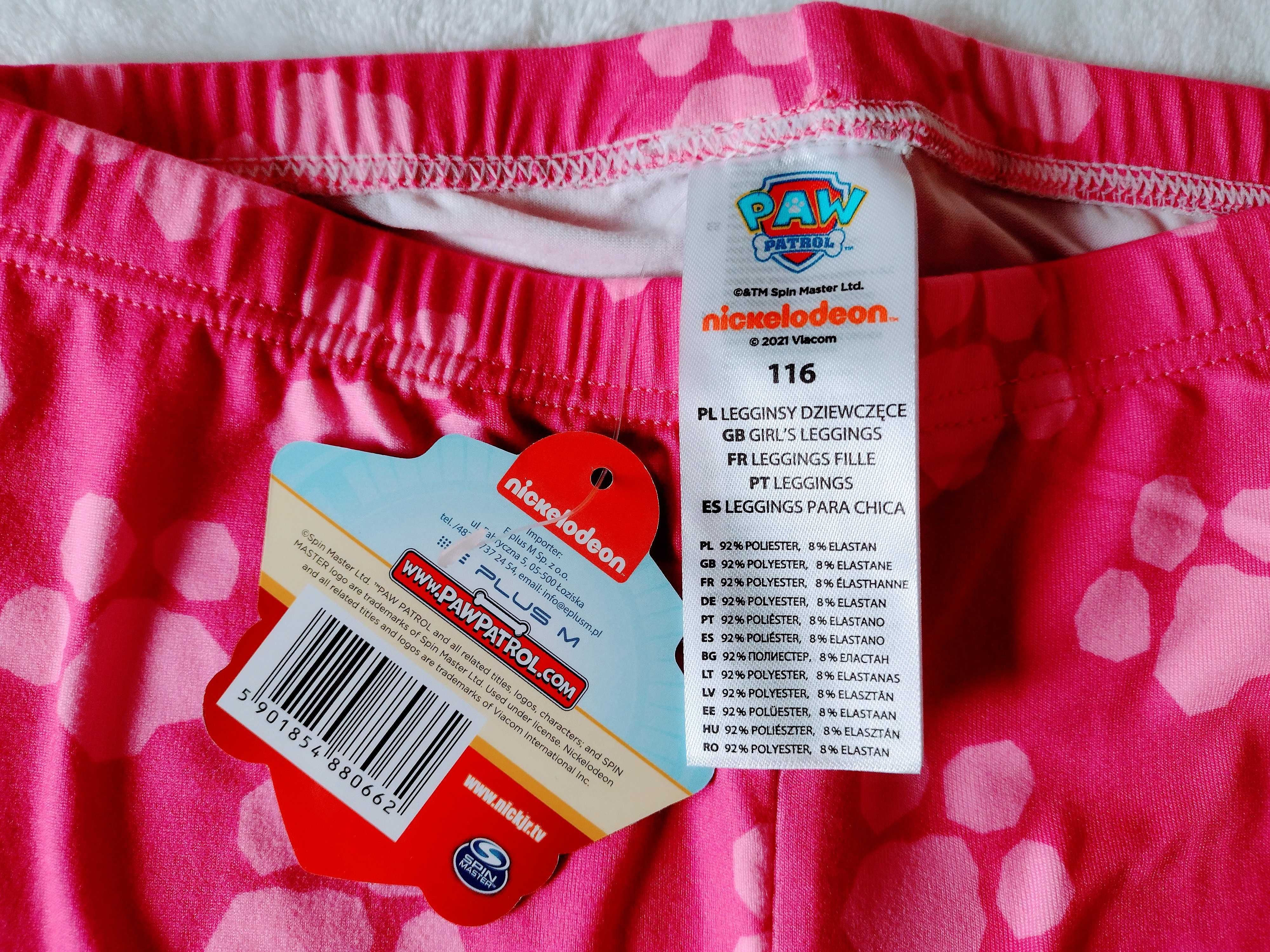 Legginsy Psi Patrol Skye rozmiar 116 nowe