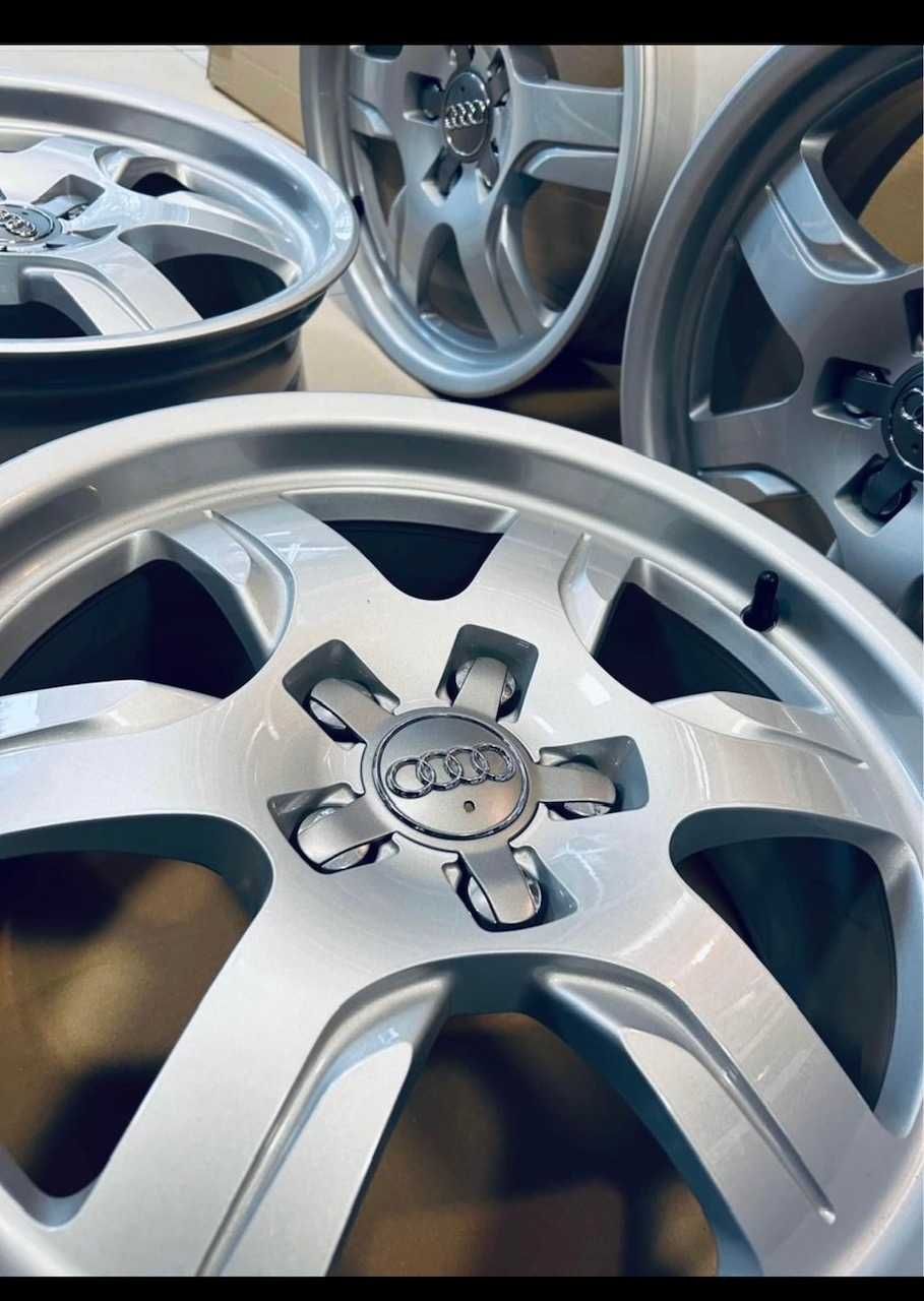 Sprzedam 4 NOWE nigdy nie zakładane felgi AUDI z dekielkami 16"  5x112