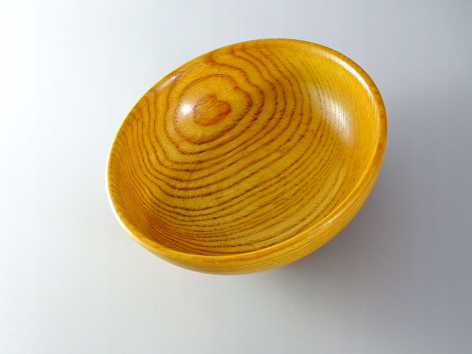 lata 60 drewniana paterka miseczka