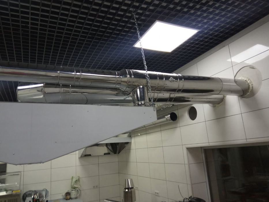 Вентиляція винтиляция витяжка димоход дымоход монтаж установка замер