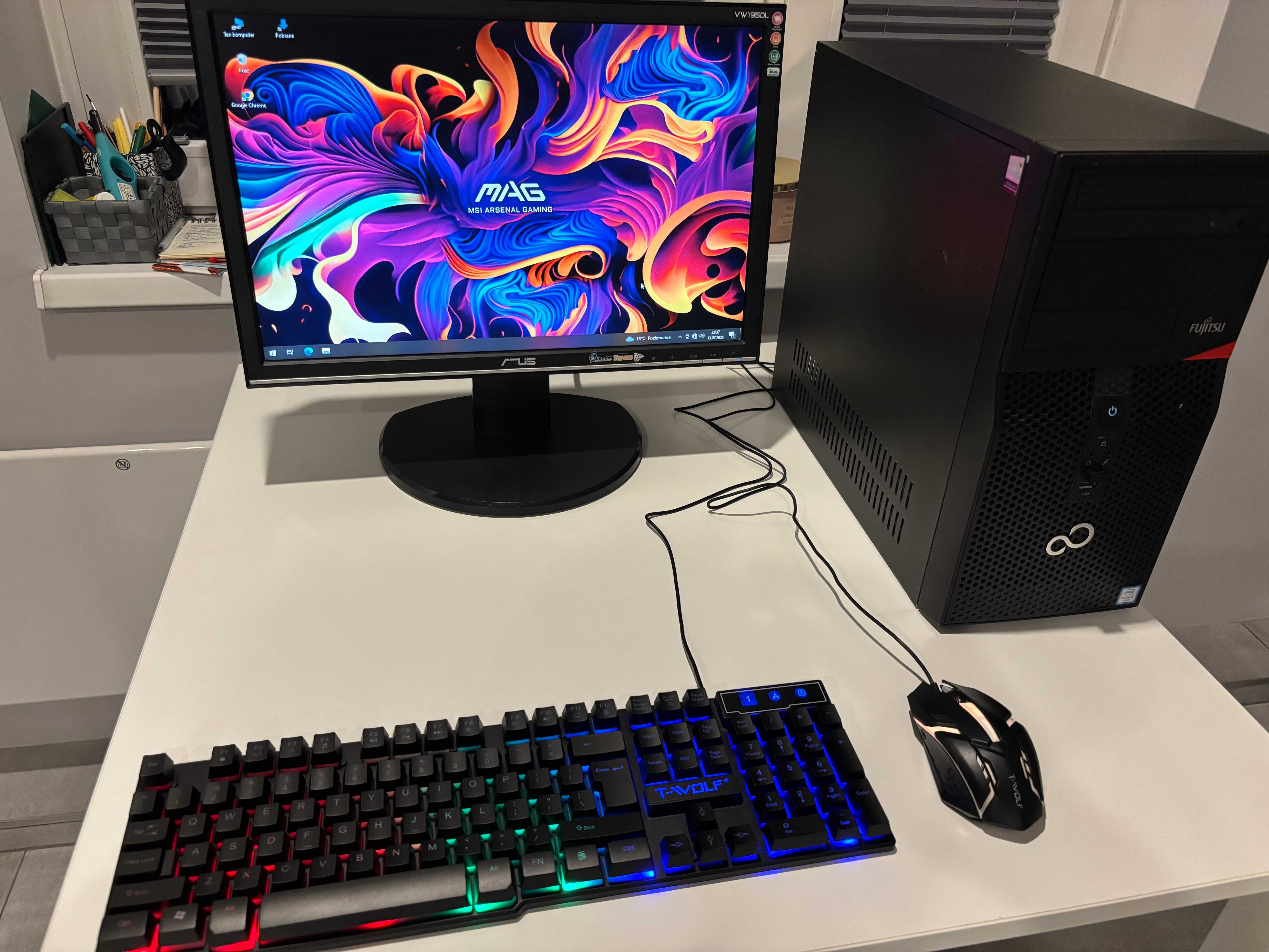 Zestaw Do Gier i3 6100 4x3.7Ghz/Grafika-4GB/WiFi/8GB-ddr4/SSD/Monitor