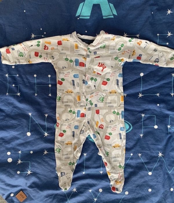 Pajacyk chłopiec Zestaw pajacyków nowych Mothercare r. 1-3 miesiące