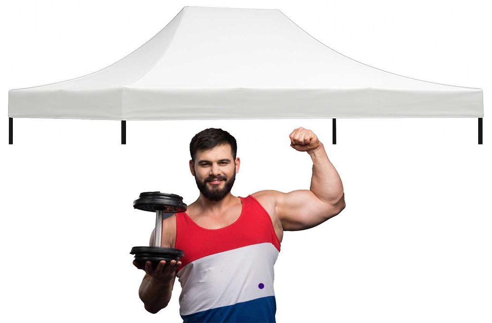 3x4,5 DACH WODOODPORNY pokrowiec NAMIOTU handlowego pawilon Expresowy