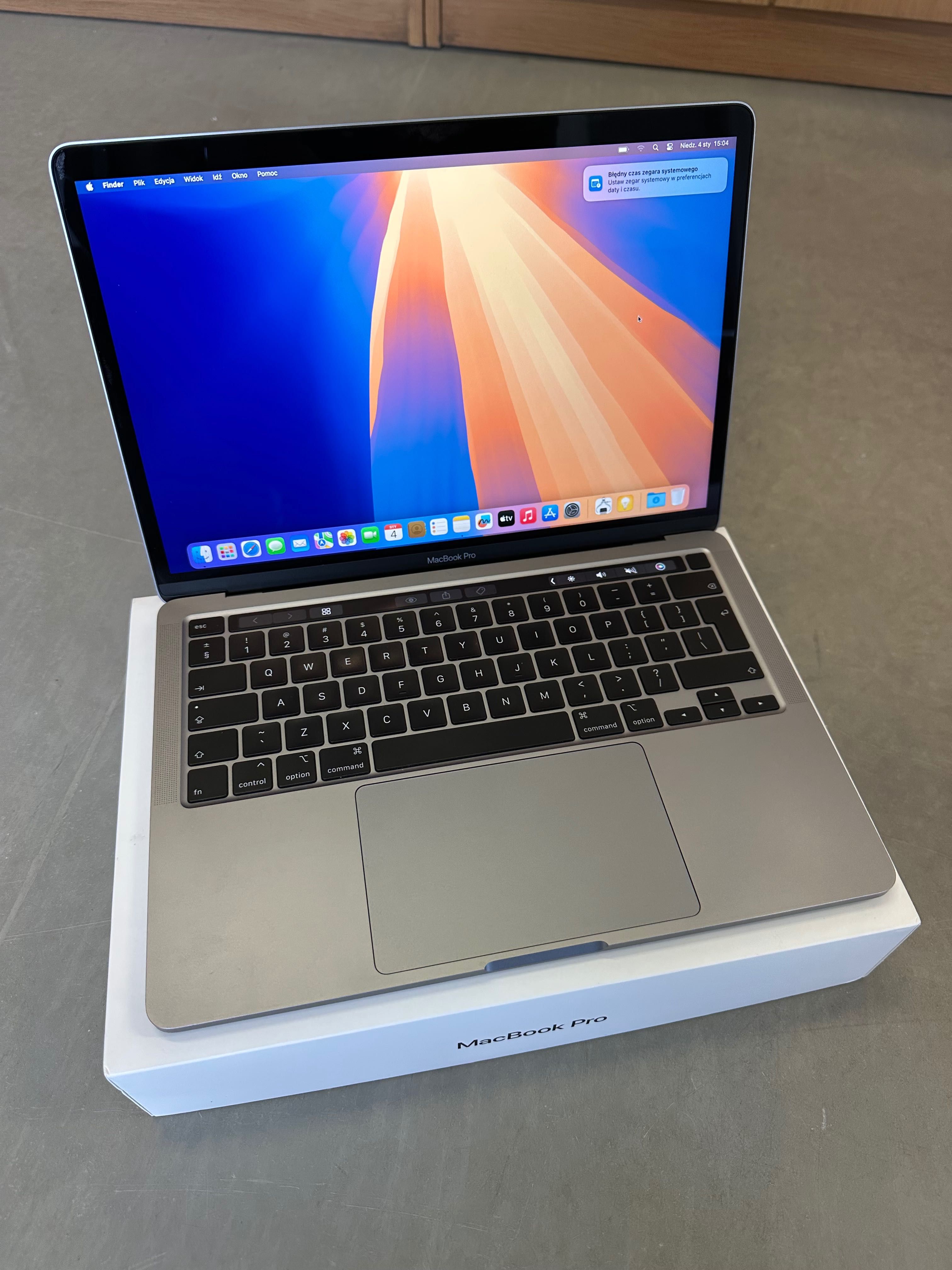 MacBook Pro 13,3” TOUCH BAR TOUCH ID 16/512 GB w idealny! 300 cykli!