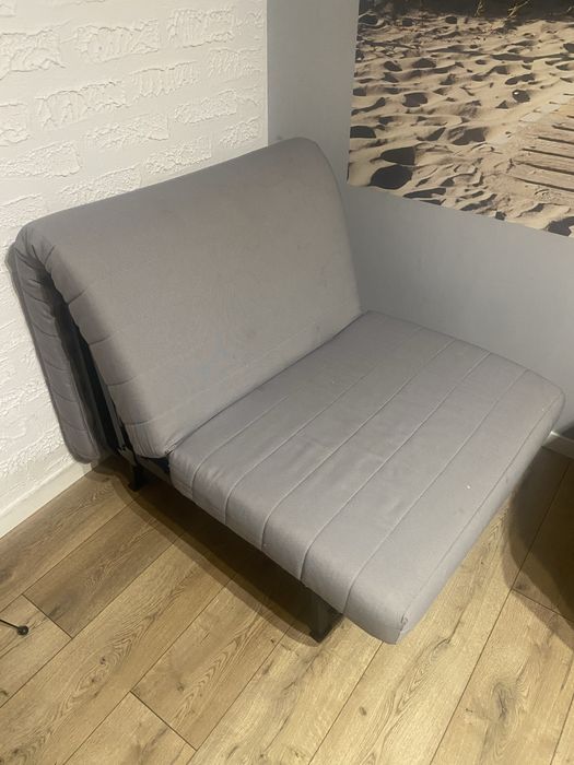 Fotel rozkladany ikea Lycksele jasny beż do spania