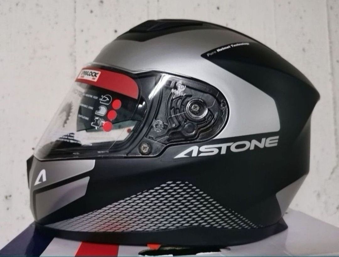 Capacete Astone GT900 Cinza Matte ( L )( NOVO )