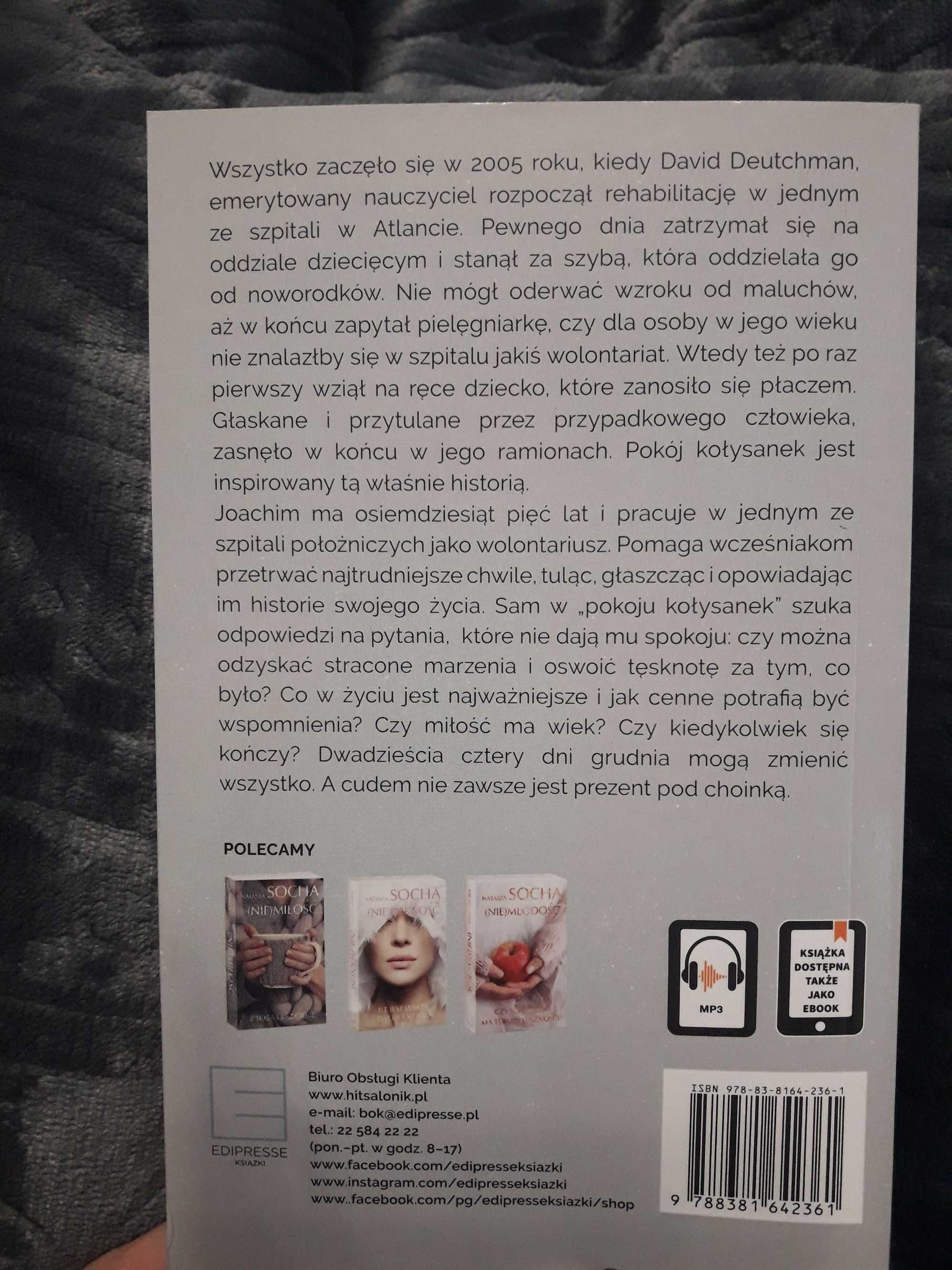 książka "Pokój kołysanek" Natasza Socha
