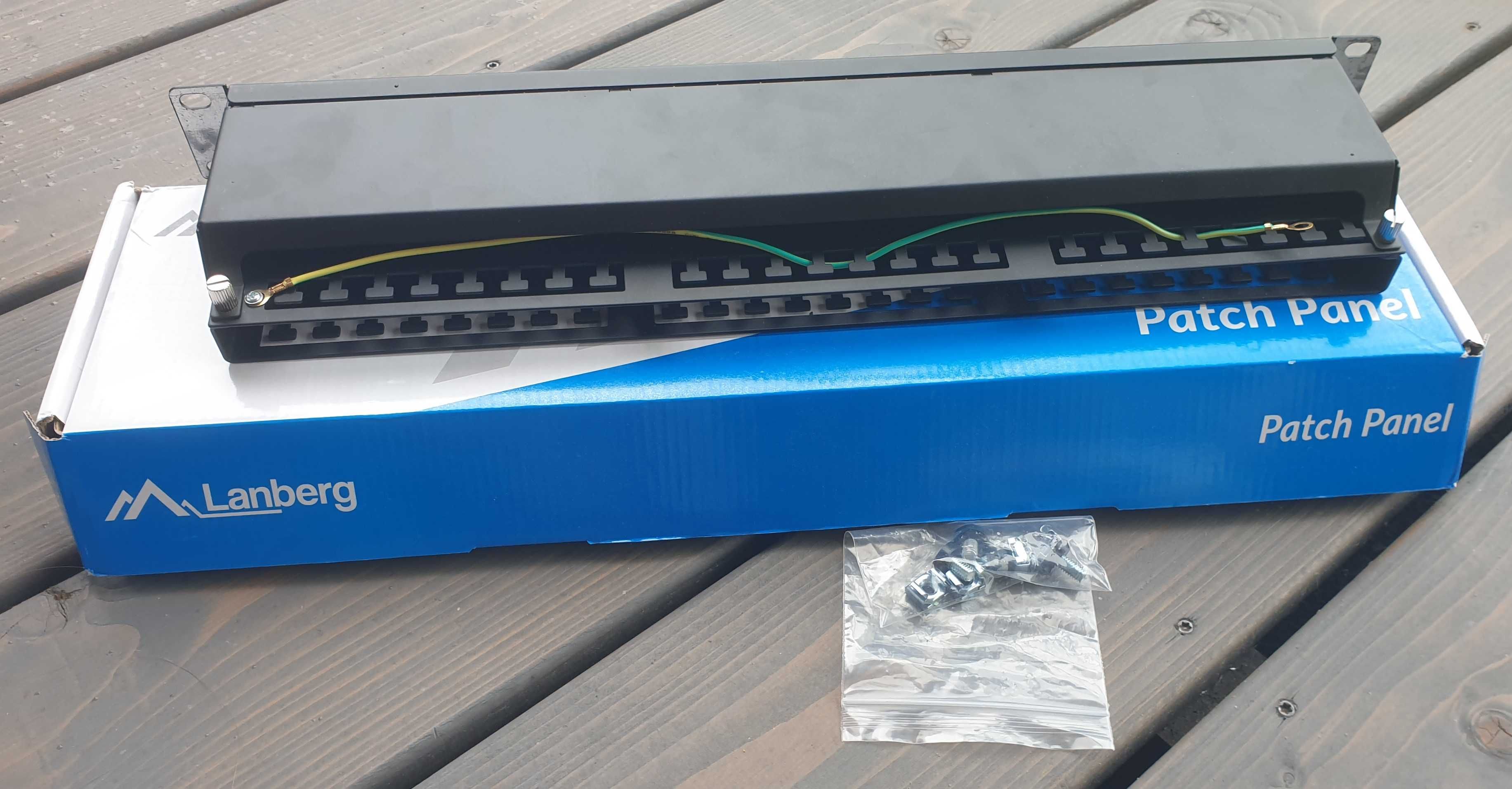 Patch panel Lanberg PPSA-1048-B 48 portów 1U rack 19" Kat. 6A T568B