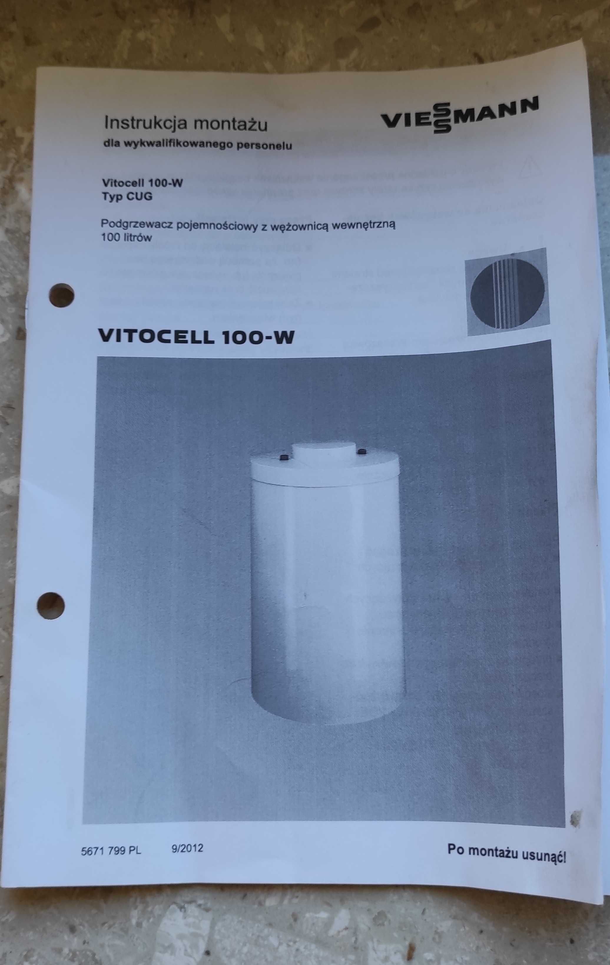 Viessmann Vitocell 100-W CUG, Podgrzewacz do wody, bojler