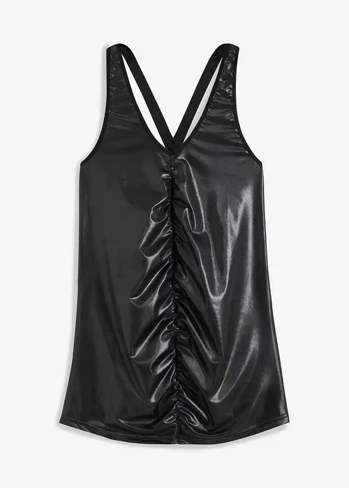 Venus koszulka nocna sexi czarna z marszczeniem 44/46.