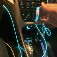 Лента подсветка неон RGB авто салона приборной панели в авто