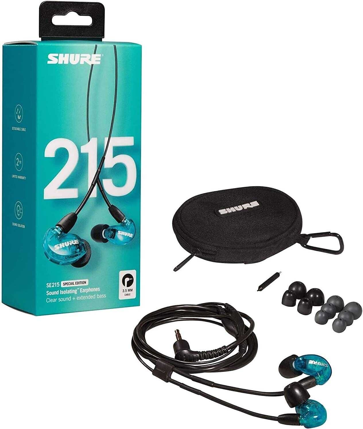 Моніторні навушники Shure SE215SPE BLUE. Оригінал