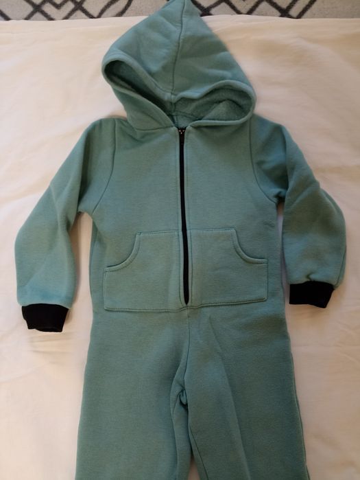 Слип комбинезон флисовый теплый на осень зиму поддева 104 98