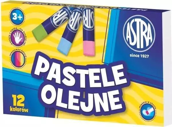 Pastele olejne, 12 kolorów. Astra