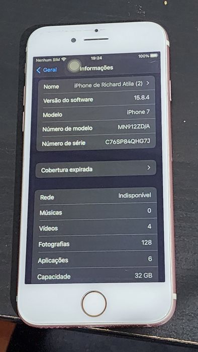 Iphone 7 32gb rosa