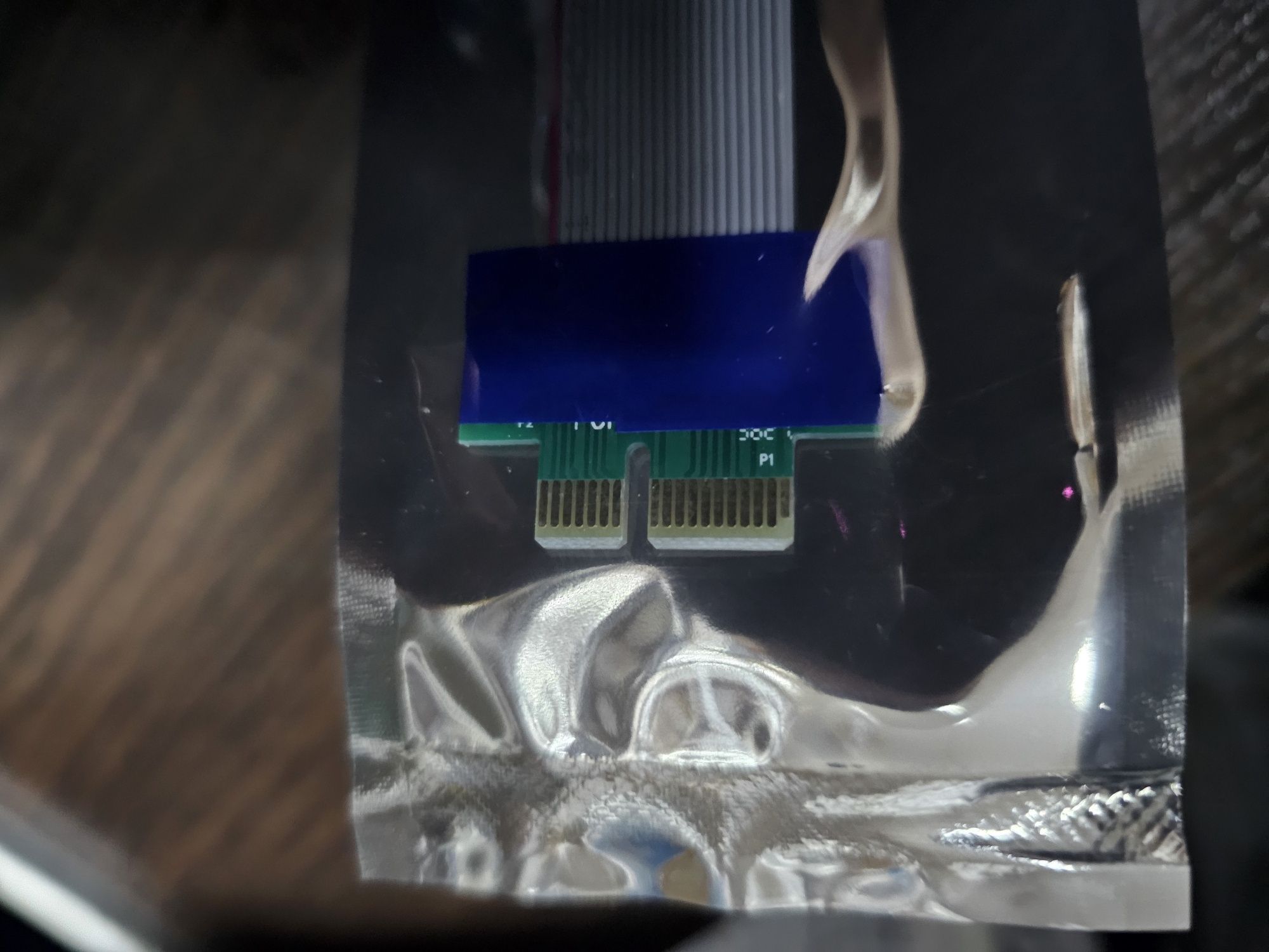 Райзер гибкий PCI-E 1x to 1x длина 19 см шлейф переходник удлинитель