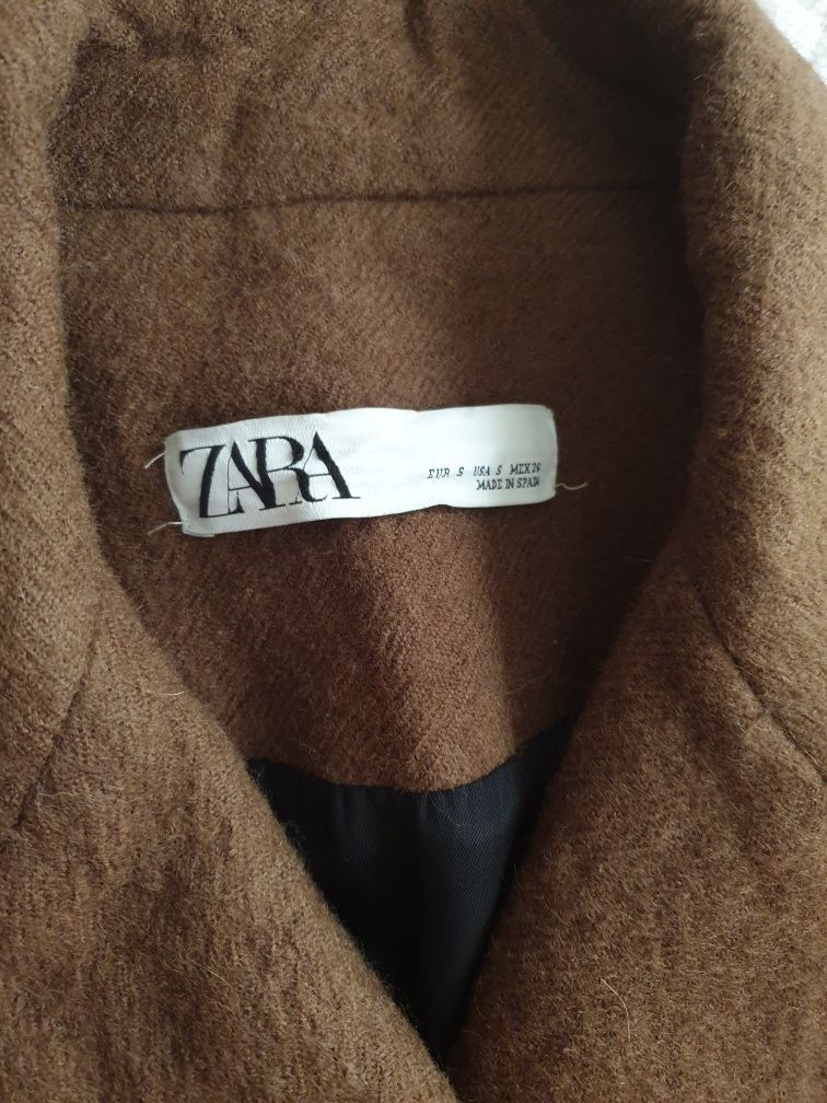 Płaszcz szlafrokowy 100%Wełna Zara S,XS.M.