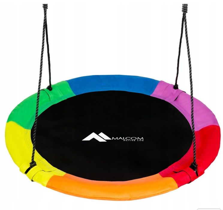 HUŚTAWKA OGRODOWA dla dzieci Bocianie Gniazdo fotel wiszący 100cm KOLO