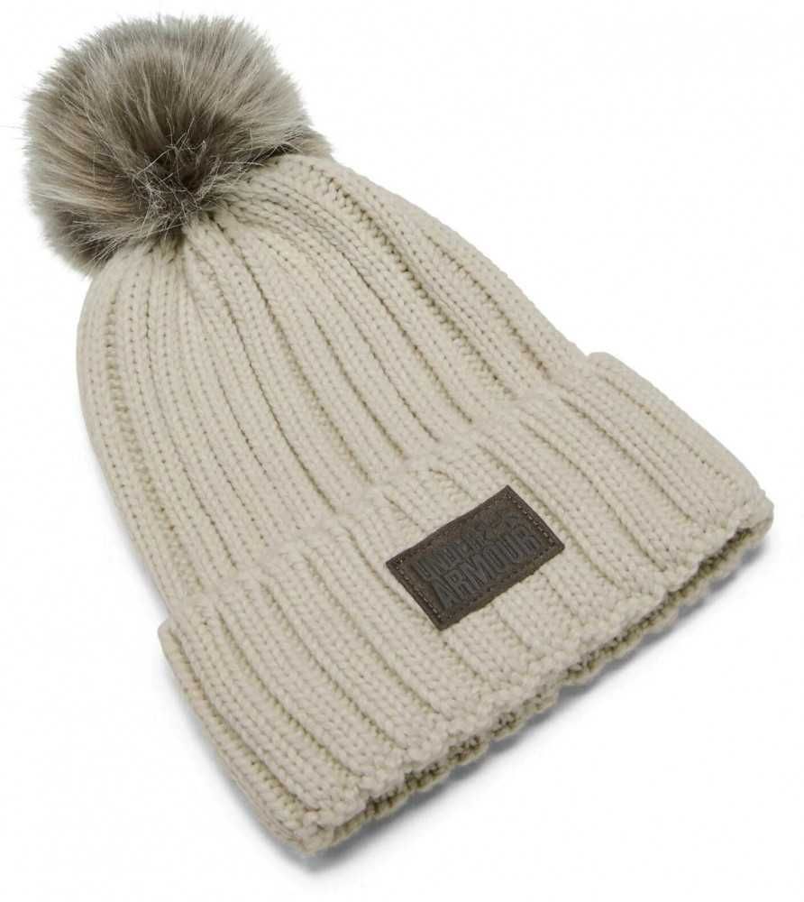 Шапка женская Under Armour Snowcrest Pom Beanie - 100% оригинал