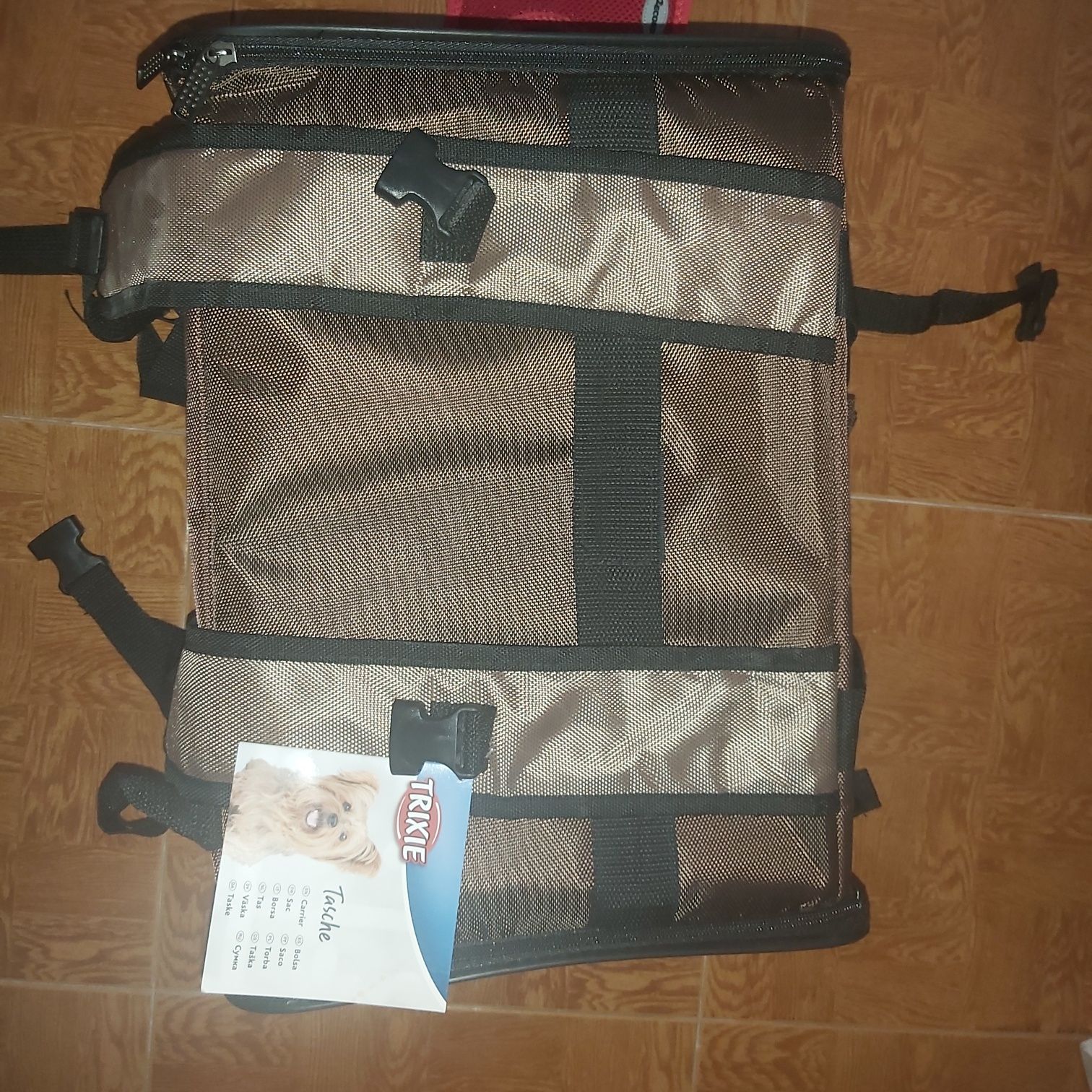 Trixie 28871 Shiva backpack, 41x 30 x 21 cm, brown / beige + Corpete