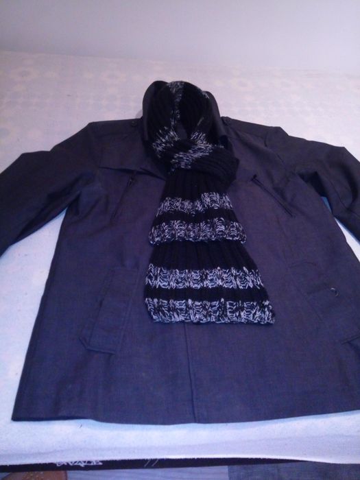 Okazja!PŁASZCZyk męski RESERVED  Grafitowy, XL - Przejsciowy.
