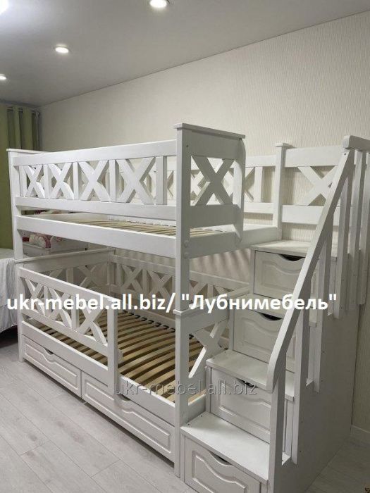 Двухъярусная деревянная кровать Оскар, двоповерхове ліжко, виробник