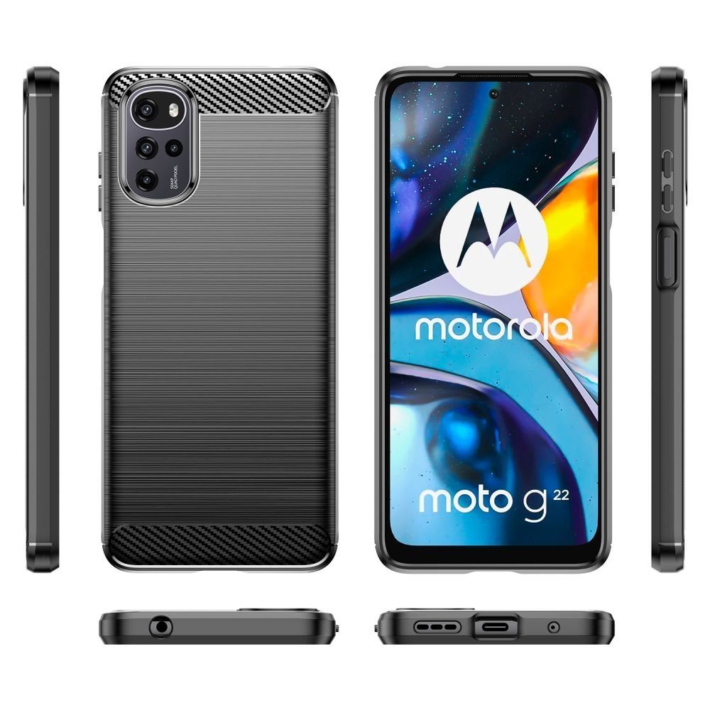 Etui Tpucarbon Do Motorola Moto G22 Black