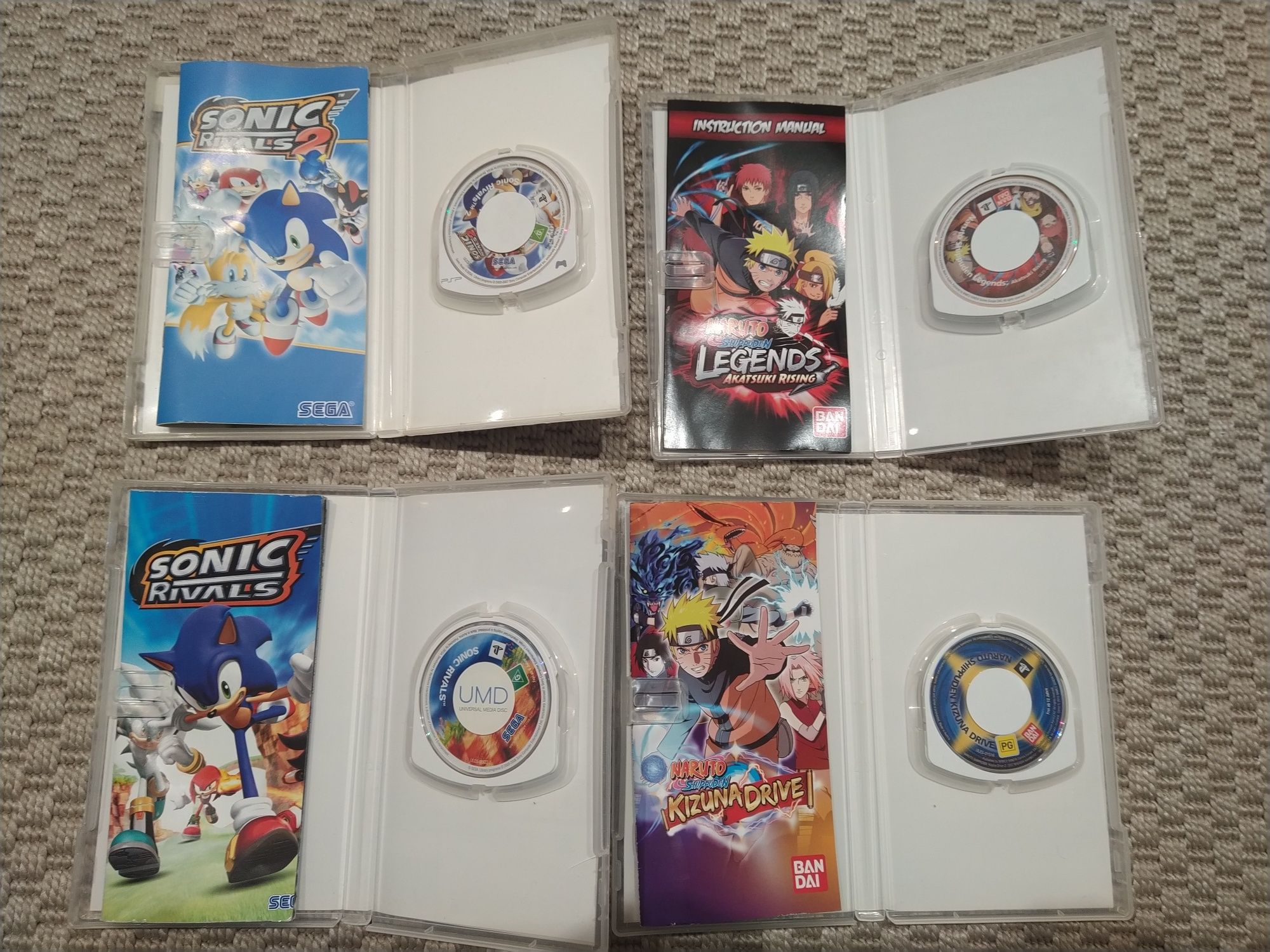 Conjunto de 6 jogos para PSP