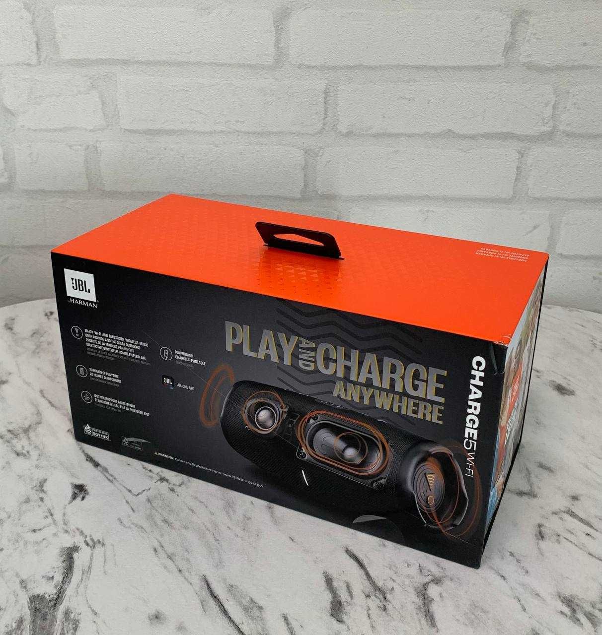 Портативна колонка JBL Charge 5 Wi-Fi Midnight Black