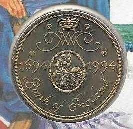 Inglaterra - - -"300º Aniversário do Banco de Inglaterra" - - - -Moeda