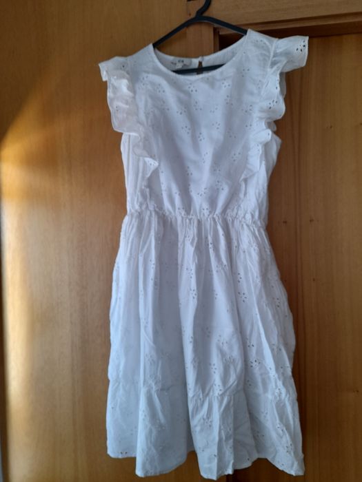 Vestido branco bordado
