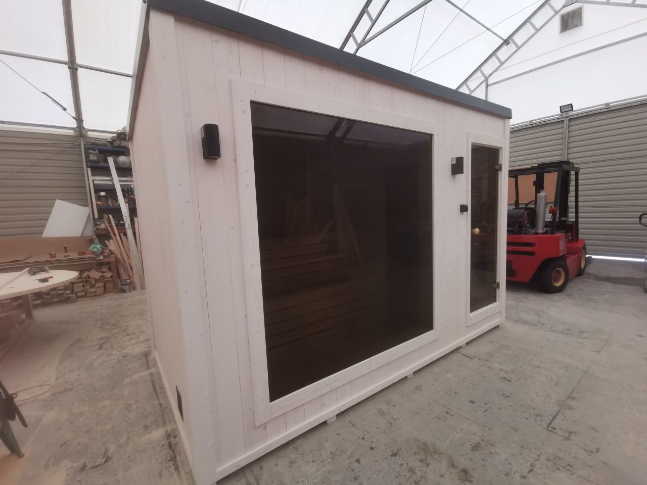 Sauna ogrodowa Premium 4,5x2 m Szatnia  Prysznic Piec  Komplet!