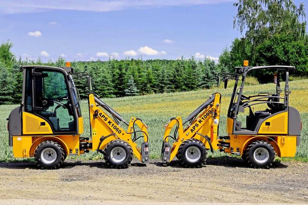 Ładowarka K1060 z kabiną otwartą miniładowarka APS NOWA 2024 zwinna