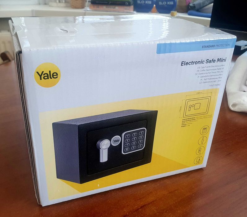 Sejf Mini Yale YSV/170/DB2, idealny na kosztowności