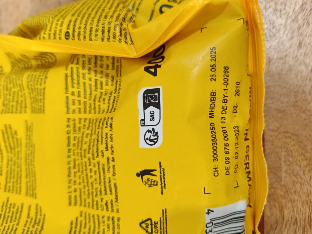 3 x karma sucha dla kota Josera 1200 g