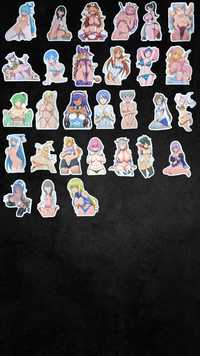 Вайфу аниме девушки тян 18 хентай тянки наклейки стикеры стікери