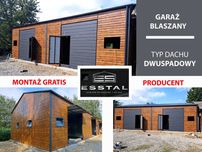 Garaż Blaszany Drewnopodobny - Garaże Blaszane -Wiaty -Hale - ESSTAL*