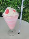Świeczka sojowa naturalna duża truskawki deser lody pucharek
