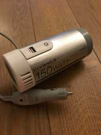 Przetwornica, inwerter samochodowa Vivanco 12V/230V 150W 300W + USB