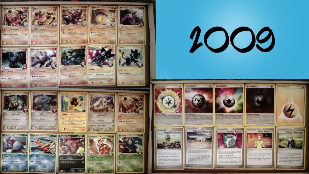 Várias Cartas Pokémon 1995/2007/2009