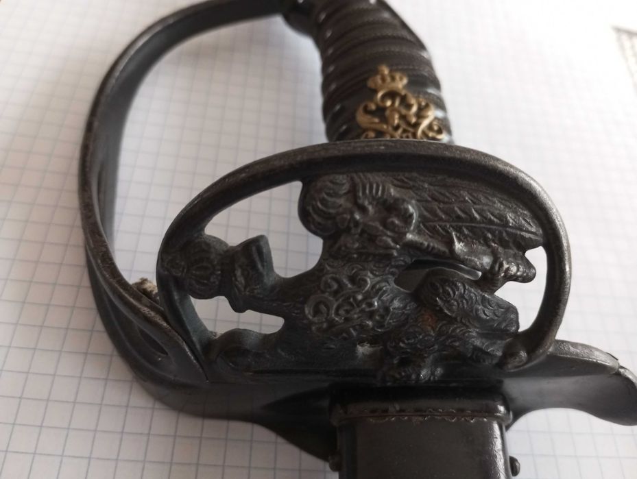 Szpada niemiecka pierwszowojenna. Oryginalna w super stanie.